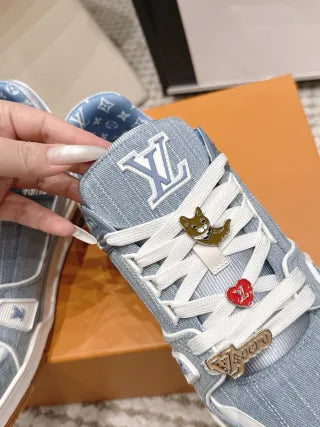 Louis Vuitton 26ss Trainer Sneakers Cowhide Leather White