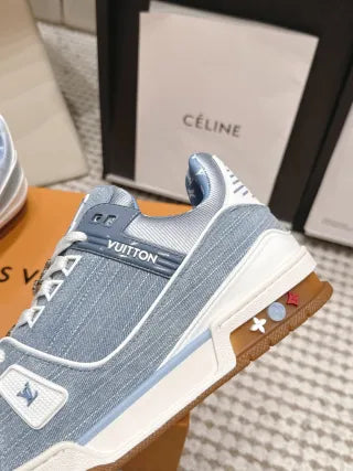 Louis Vuitton 26ss Trainer Sneakers Cowhide Leather White