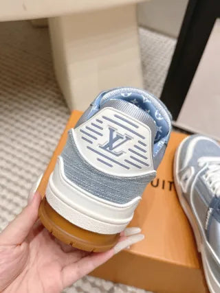 Louis Vuitton 26ss Trainer Sneakers Cowhide Leather White