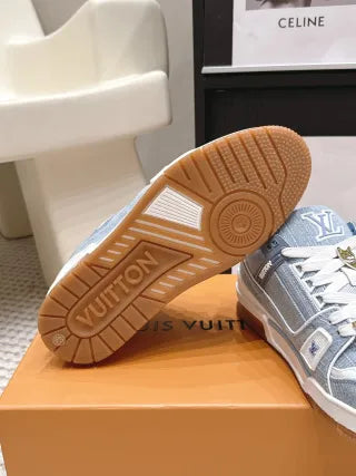 Louis Vuitton 26ss Trainer Sneakers Cowhide Leather White