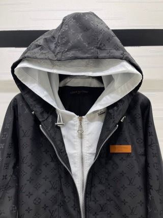 LOUIS VUITTON A706B660C Women's Monogram Hooded Jacket