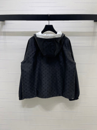 LOUIS VUITTON A706B660C Women's Monogram Hooded Jacket