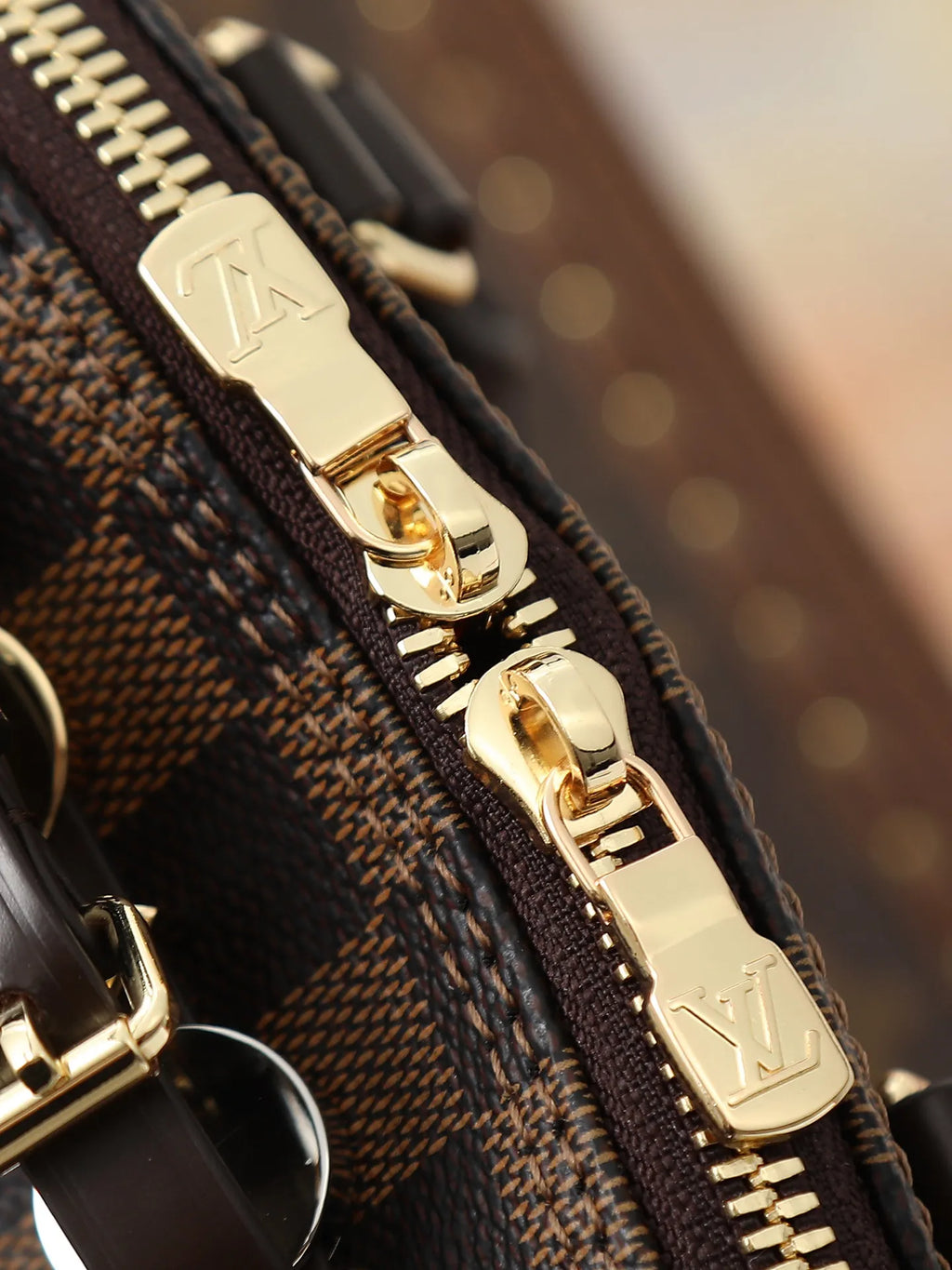 Louis Vuitton Alma Mini Damier Ebene Handbag M00015