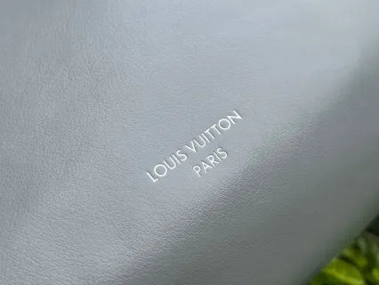 Louis Vuitton CarryAll Dark MM Leather Handbag Grey