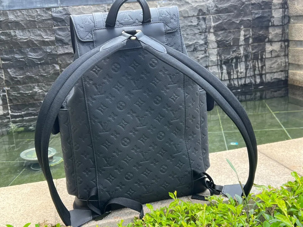 Louis Vuitton Christopher PM Monogram Leather Backpack M55699 Black