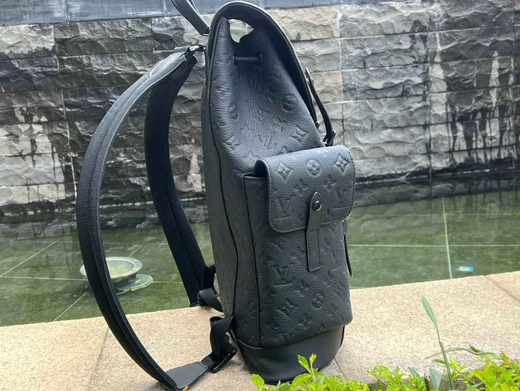 Louis Vuitton Christopher PM Monogram Leather Backpack M55699 Black