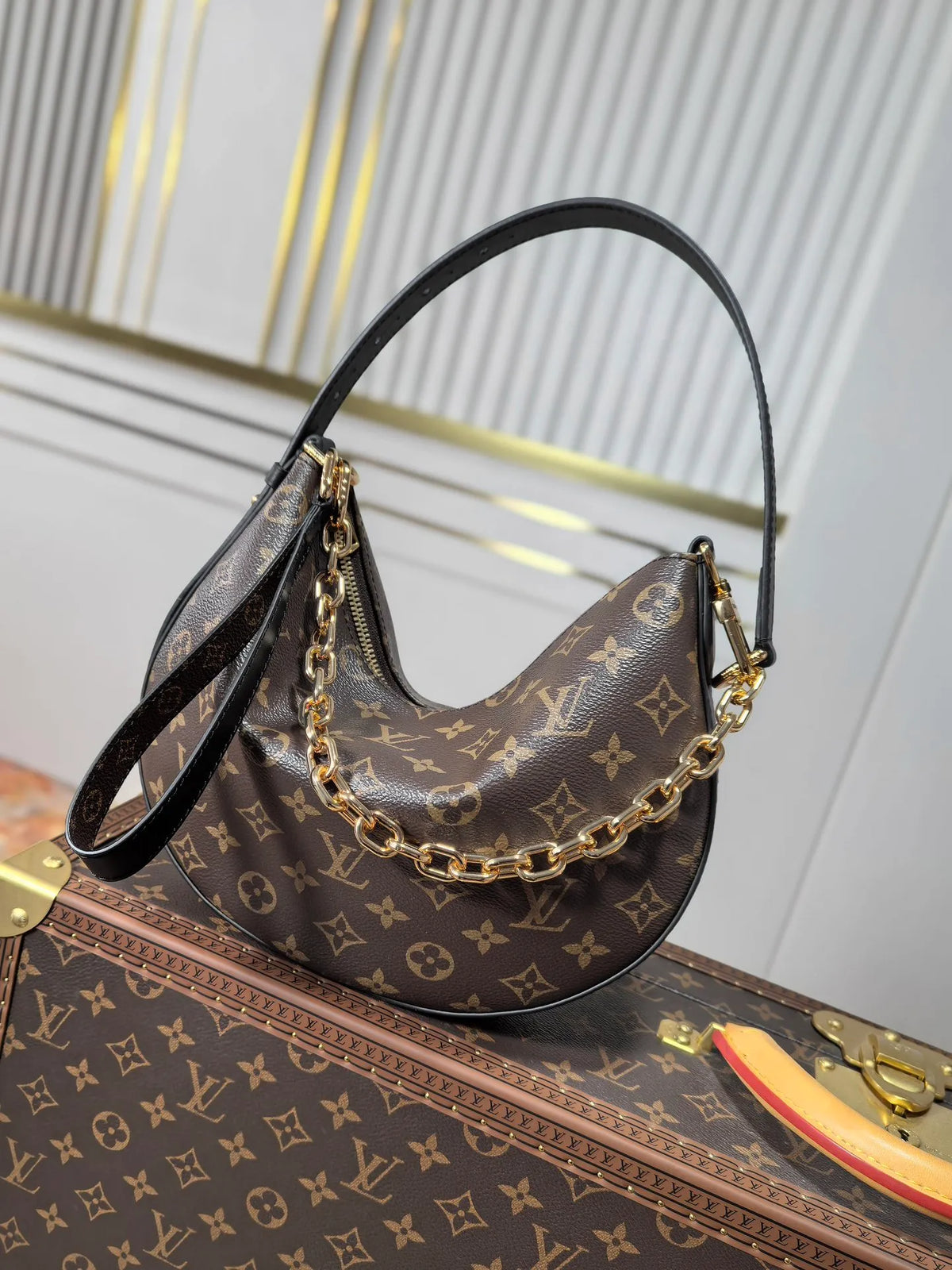 Louis Vuitton Cookie BB Monogram Canvas Handbag