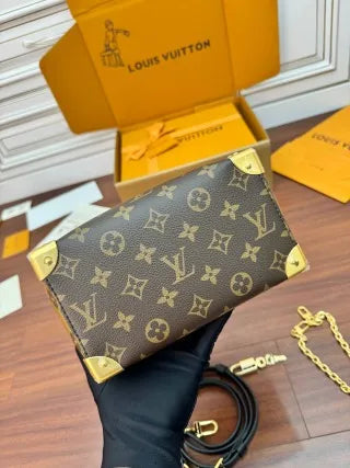 Louis Vuitton Diamond Pattern Leather Bag M13146