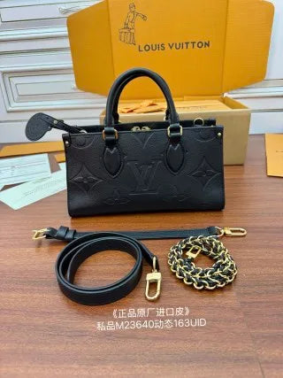 Louis Vuitton Diamond Pattern Leather Bag M23640