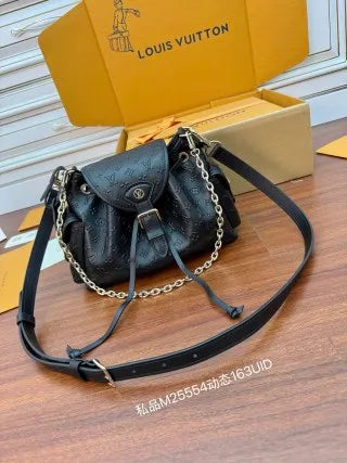 Louis Vuitton Diamond Pattern Leather Bag M25554