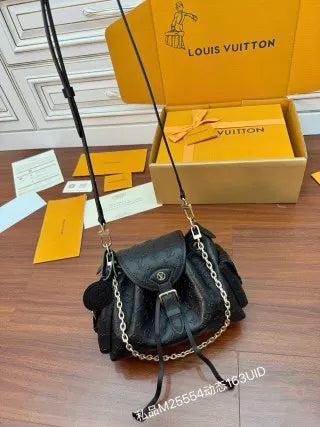 Louis Vuitton Diamond Pattern Leather Bag M25554