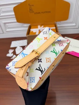 Louis Vuitton Diamond Pattern Leather Bag M27900
