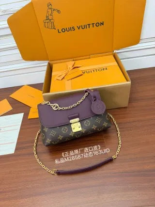 Louis Vuitton Diamond Pattern Leather Bag M28587