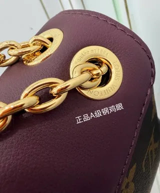 Louis Vuitton Diamond Pattern Leather Bag M28587