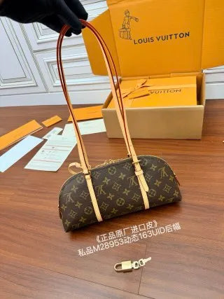 Louis Vuitton Diamond Pattern Leather Bag M28953