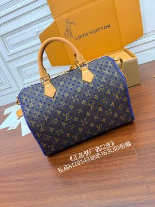 Louis Vuitton Diamond Pattern Leather Bag M29143