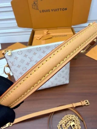 Louis Vuitton Diamond Pattern Leather Bag M2A078