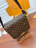 Louis Vuitton Diamond Pattern Leather Bag M2A191