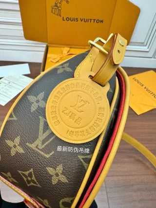 Louis Vuitton Diamond Pattern Leather Bag M44860