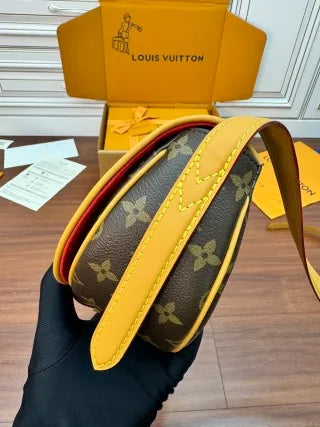 Louis Vuitton Diamond Pattern Leather Bag M44860