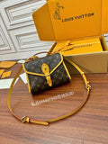 Louis Vuitton Diamond Pattern Leather Bag M44919