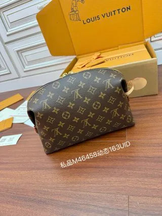 Louis Vuitton Diamond Pattern Leather Bag M46458