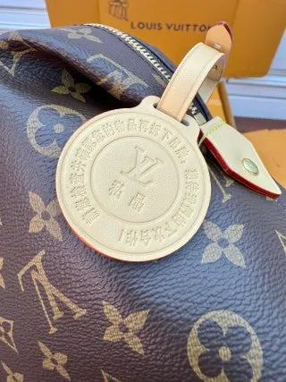 Louis Vuitton Diamond Pattern Leather Bag M46458