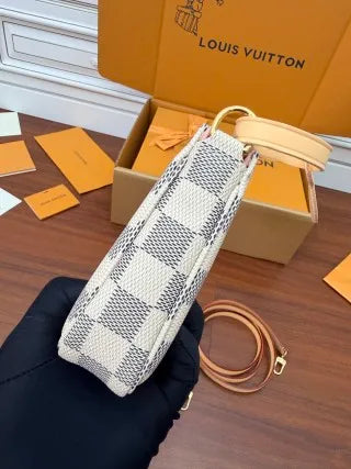 Louis Vuitton Diamond Pattern Leather Bag N40915