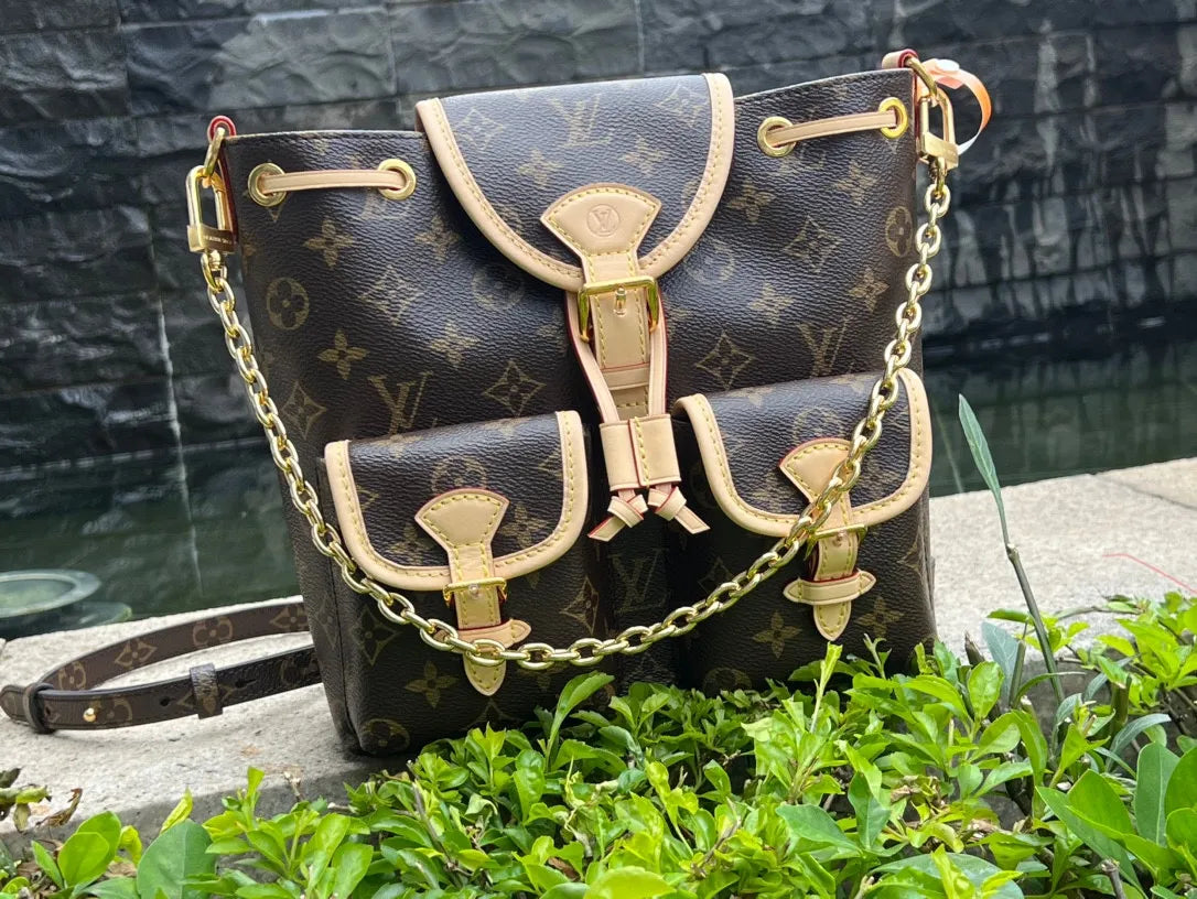 Louis Vuitton Excursion Small Monogram Canvas Backpack