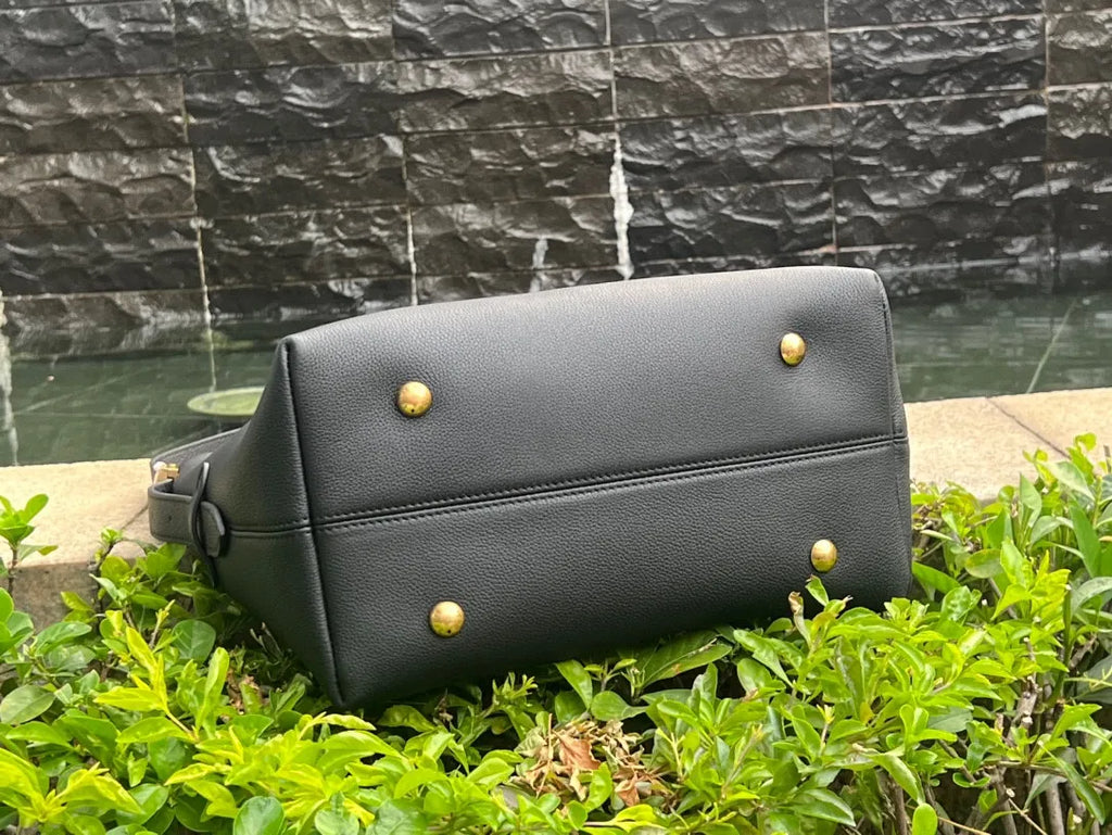 Louis Vuitton Low Key Hobo MM Leather Handbag M24856 Black