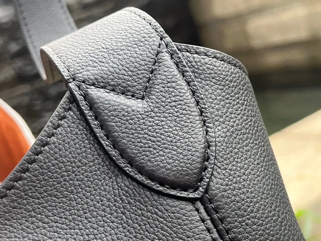 Louis Vuitton Low Key Hobo MM Leather Handbag M24856 Black