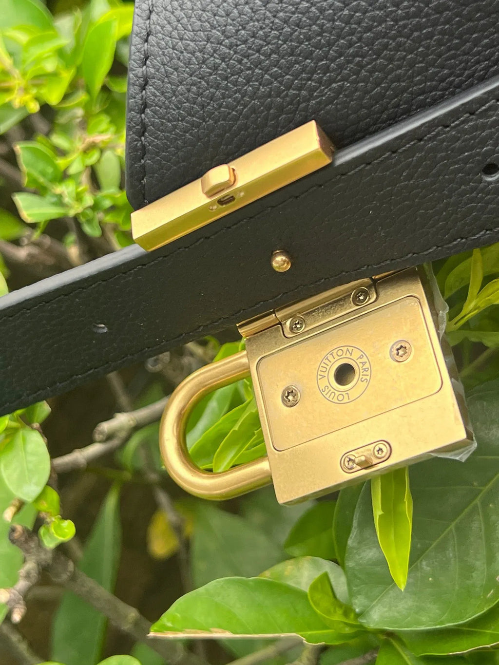 Louis Vuitton Low Key Hobo MM Leather Handbag M24856 Black