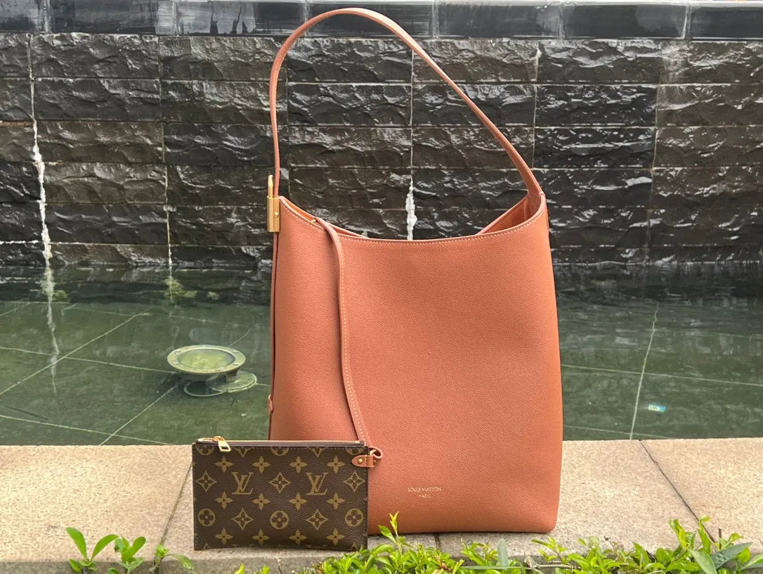 Louis Vuitton Low Key Hobo MM Leather Handbag M24974 Brown