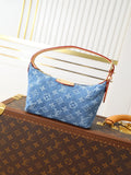 Louis Vuitton Mini Moon Denim Handbag Blue