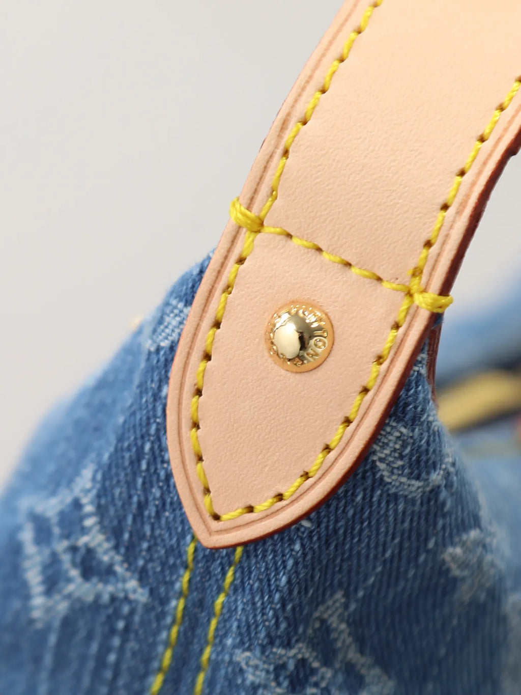 Louis Vuitton Mini Moon Denim Handbag Blue