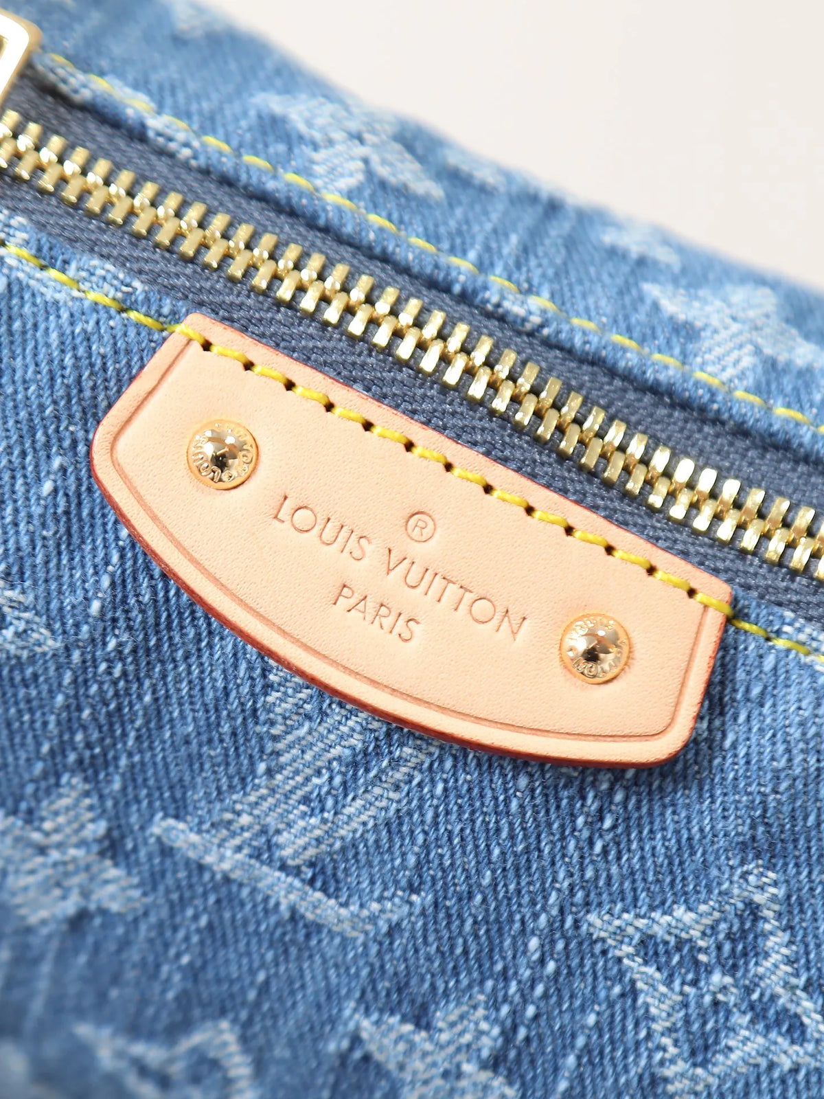 Louis Vuitton Mini Moon Denim Handbag Blue