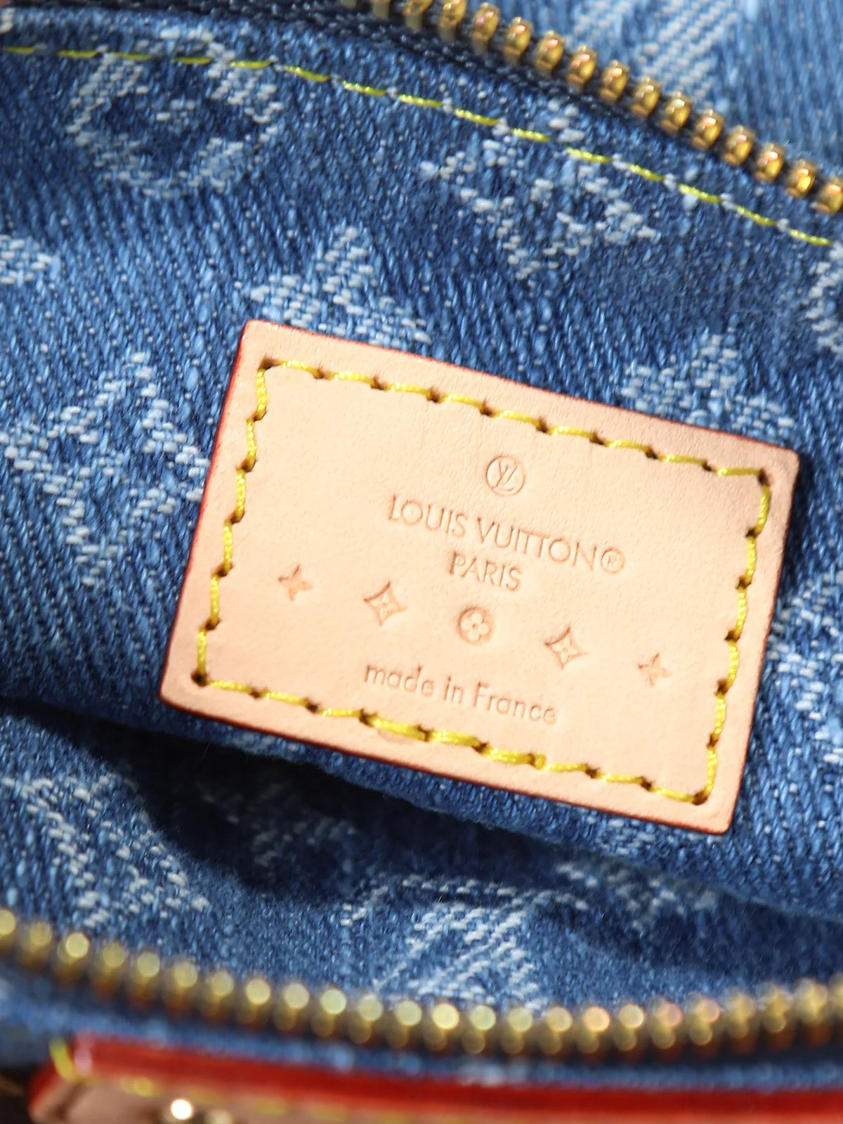 Louis Vuitton Mini Moon Denim Handbag Blue