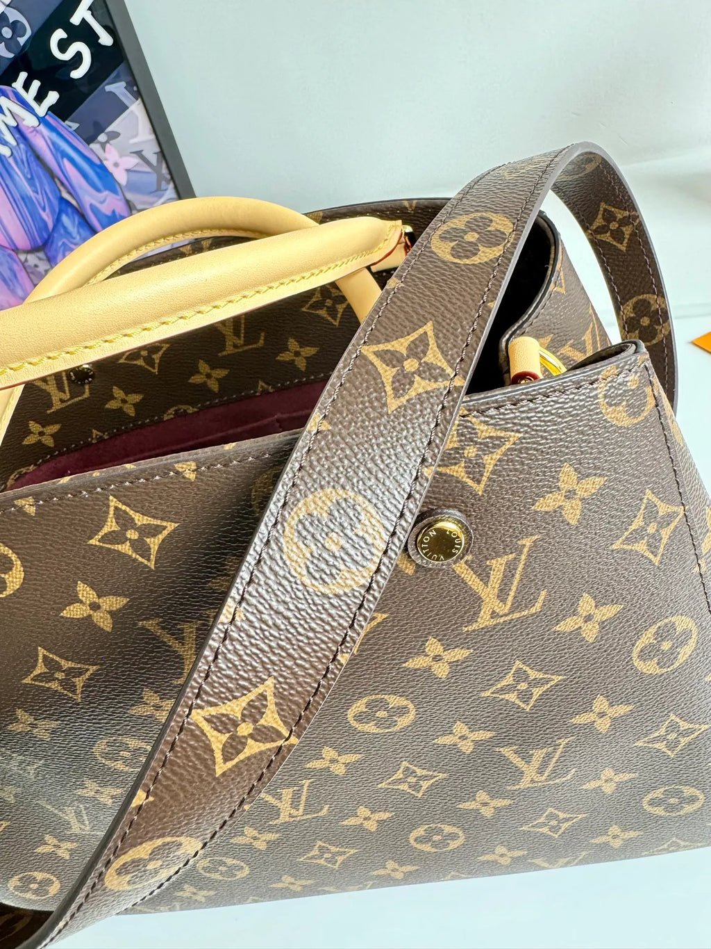 Louis Vuitton Montaigne Medium Monogram Canvas Handbag M41056