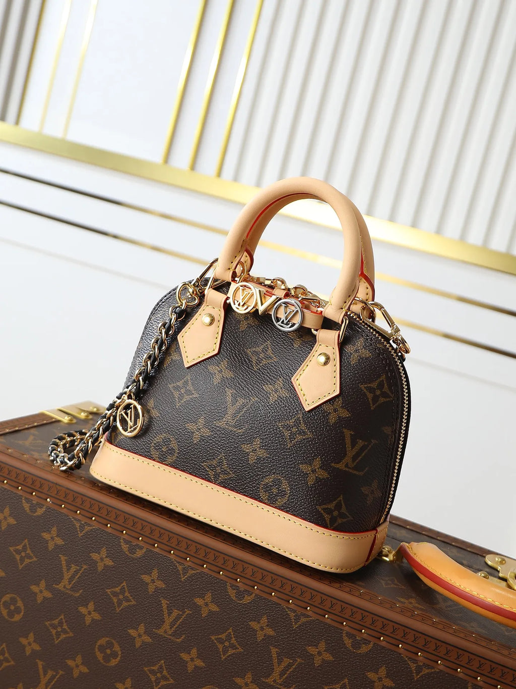 Nano Alma Monogram Canvas Handbag M14339