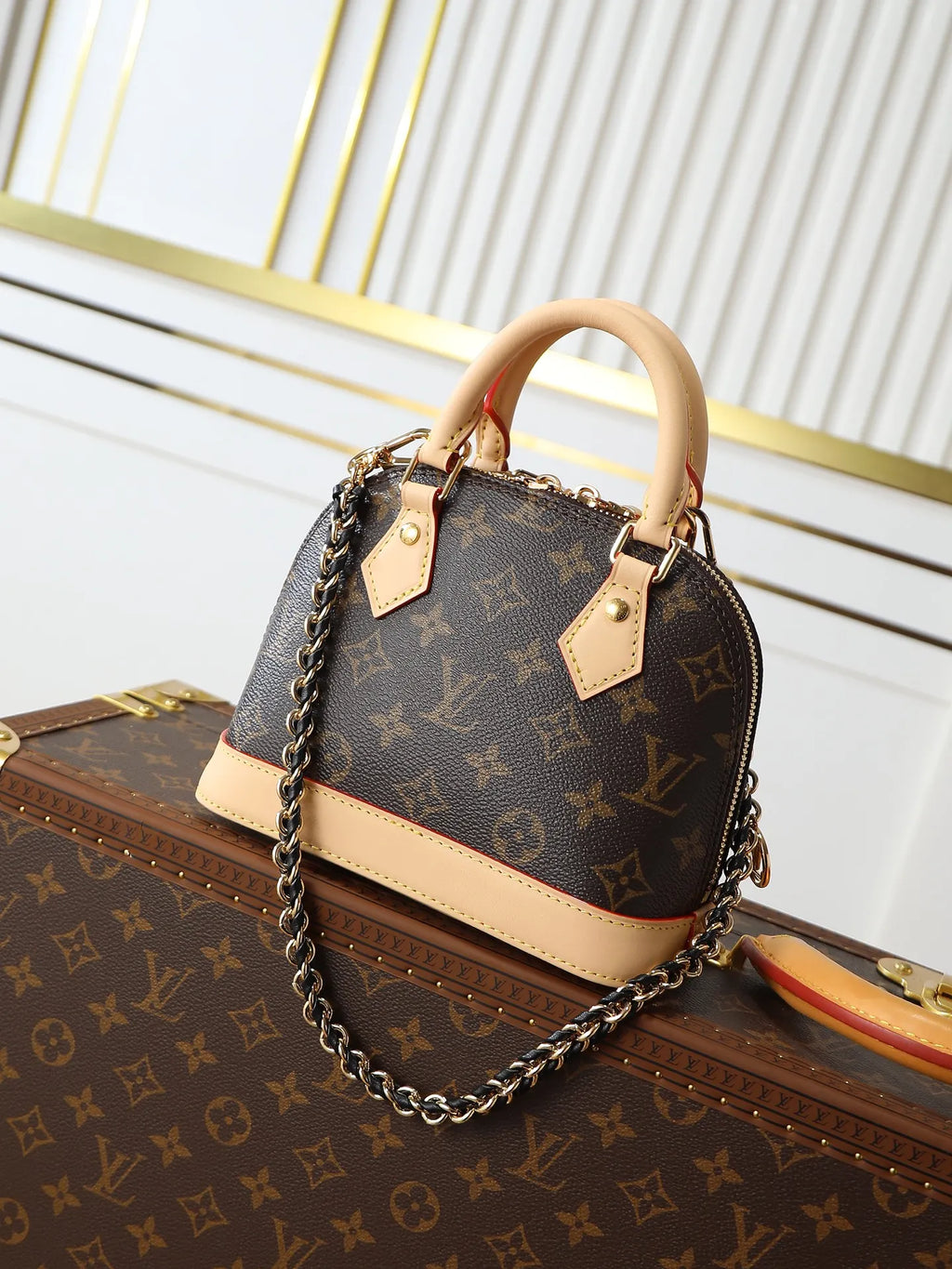 Nano Alma Monogram Canvas Handbag M14339