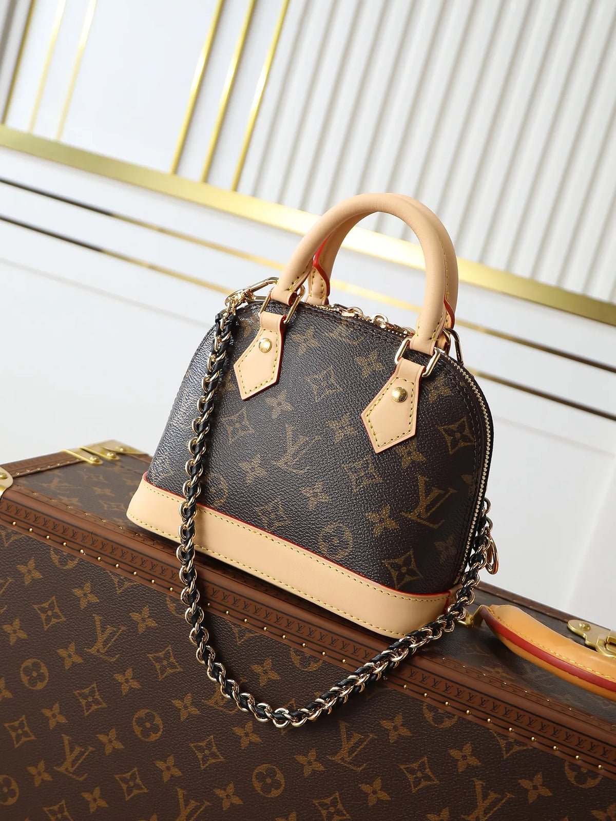 Nano Alma Monogram Canvas Handbag M14339