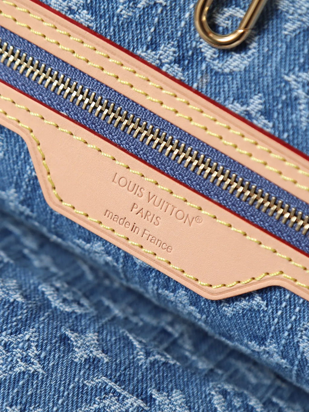 Louis Vuitton Neverfull MM Denim Handbag M13192 Blue