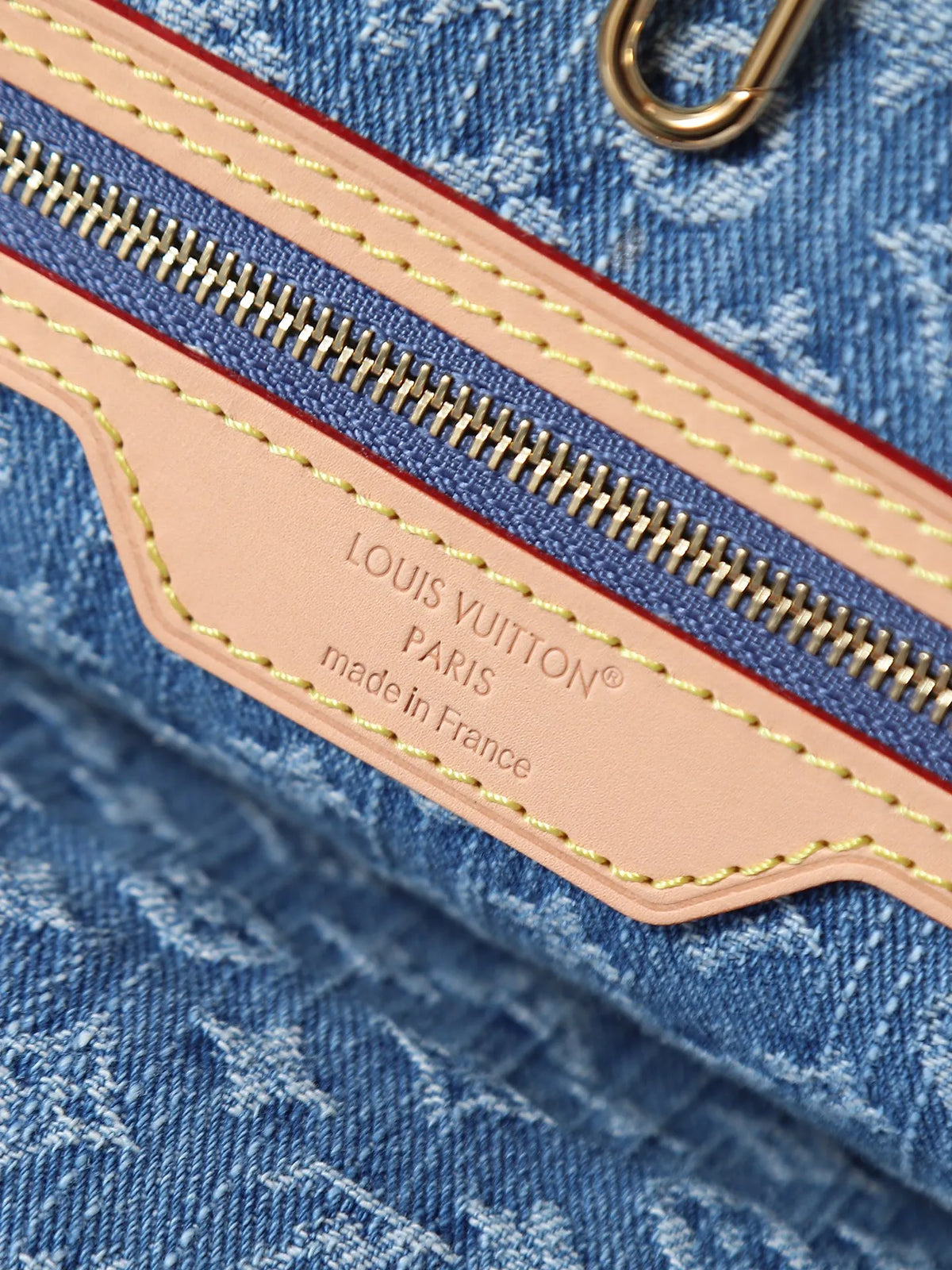 Louis Vuitton Neverfull MM Denim Handbag M13192 Blue