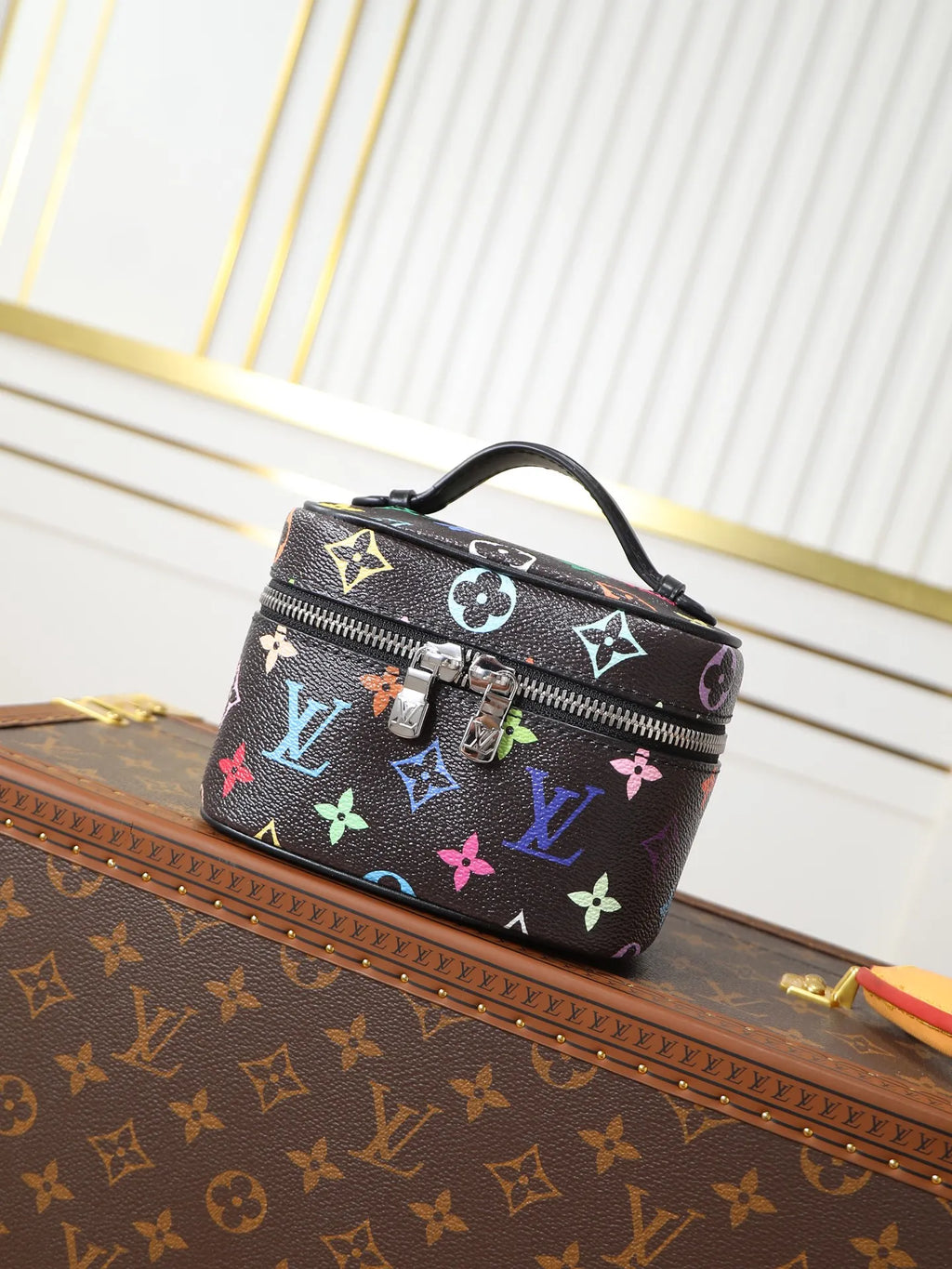 Louis Vuitton Nice Nano Monogram Canvas Handbag M14033