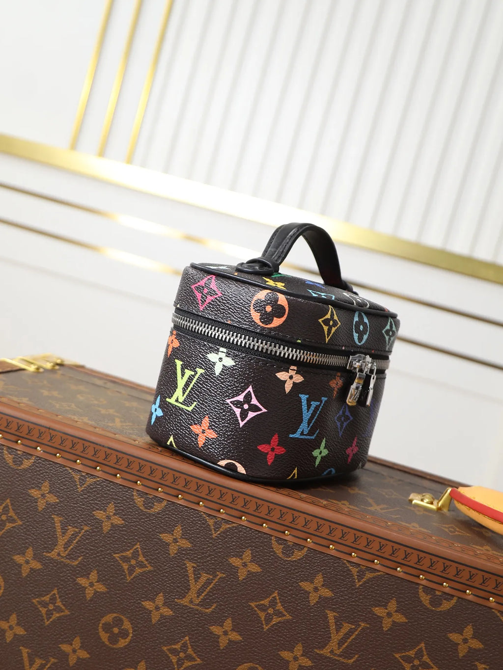 Louis Vuitton Nice Nano Monogram Canvas Handbag M14033