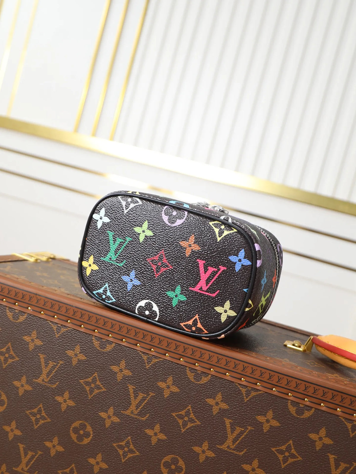 Louis Vuitton Nice Nano Monogram Canvas Handbag M14033