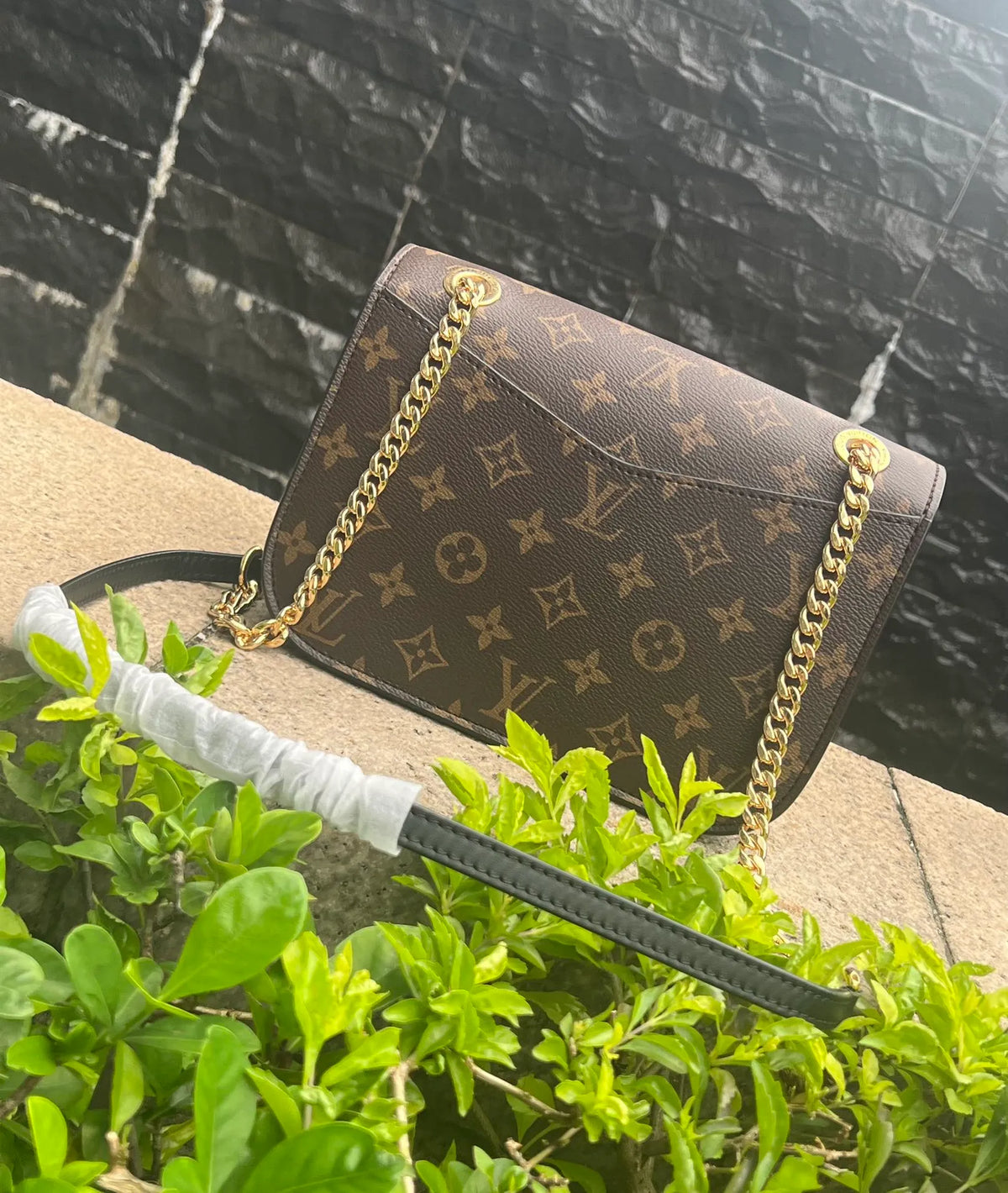 Louis Vuitton Passy Coated Canvas Handbag M45592