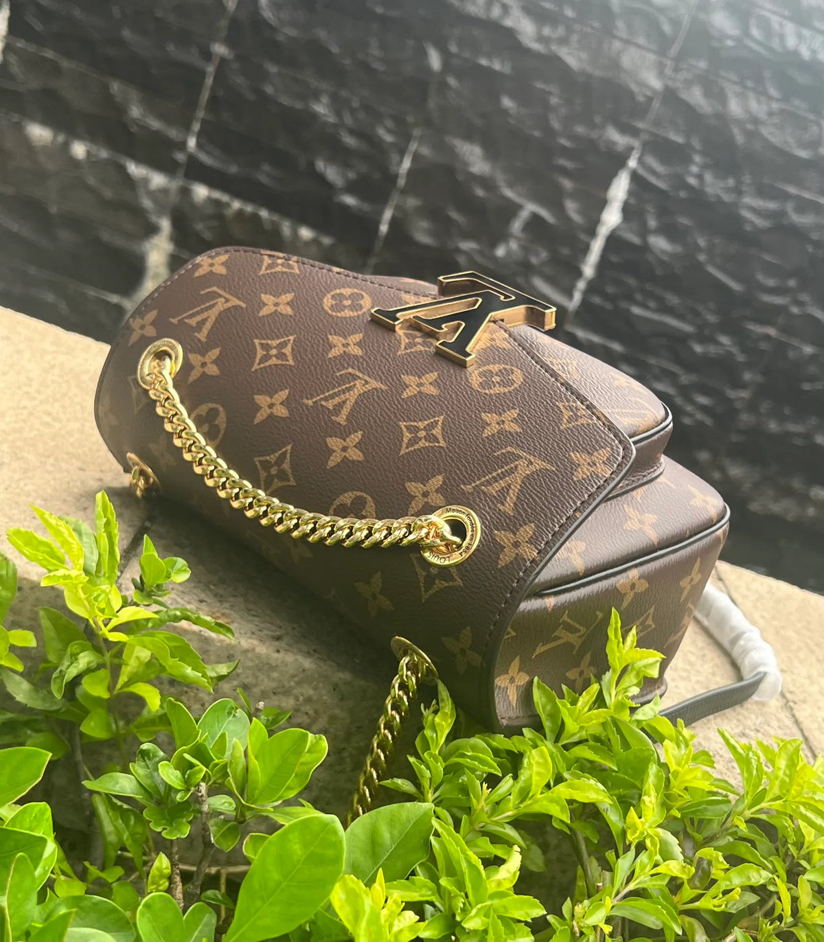 Louis Vuitton Passy Coated Canvas Handbag M45592