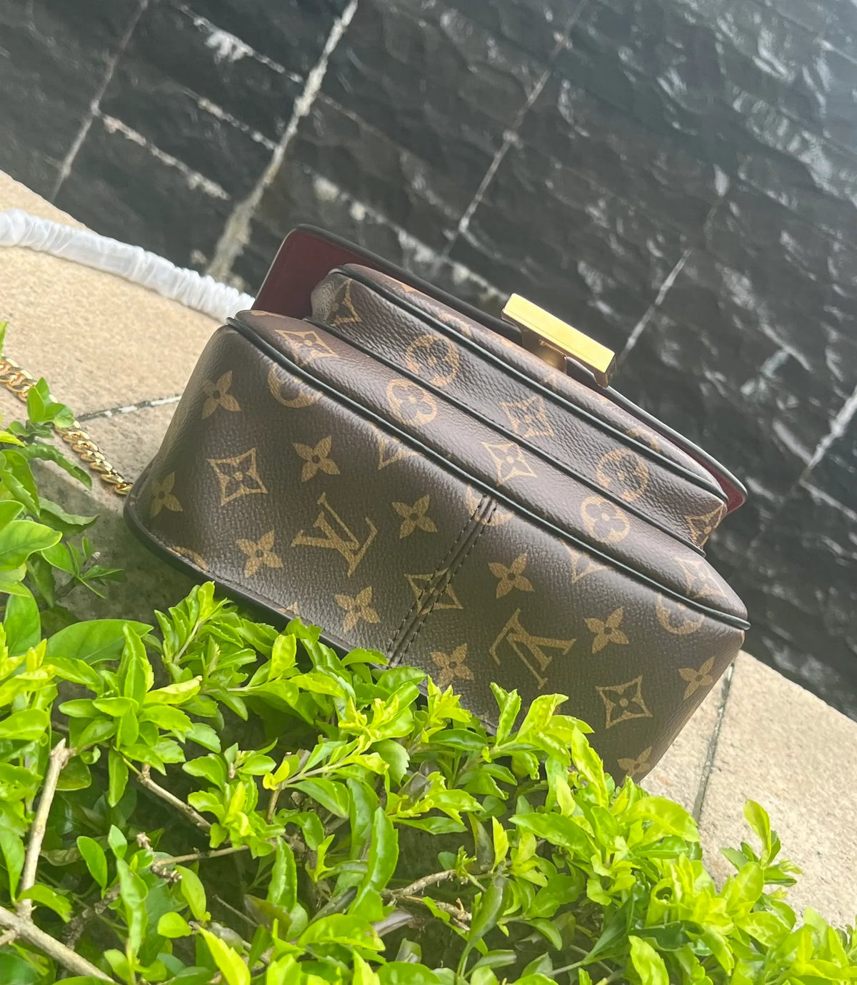 Louis Vuitton Passy Coated Canvas Handbag M45592