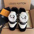 Louis Vuitton Women's Ballet Sneakers Calfskin Suede Leather 329105
